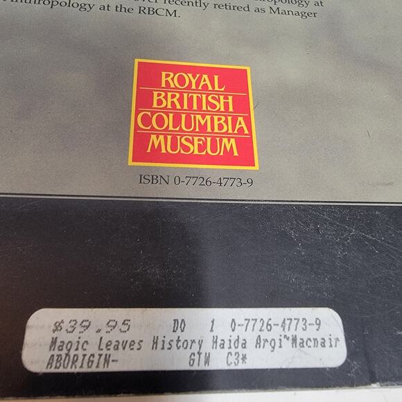 The Magic Leaves A History of Haida Argillite Carving Book Macnair Hoover RBCM - Picture 4 of 8